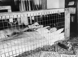 Sleeping in Morrison shelter  2 September 1