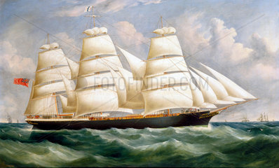 'Torrens'  iron full-rigged ship  1875.