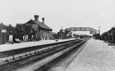Rhoose station  Vale of Glamorgan  c 1920s.