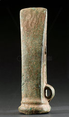 Bronze votive axehead  Brittany  France  Bronze Age  2000-500 BC.