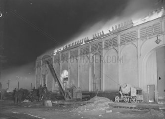 Crystal Palace on fire  30 November 1936.