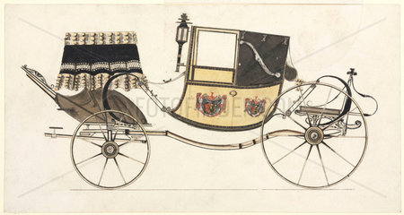 Dress landaulet carriage  c 1870.