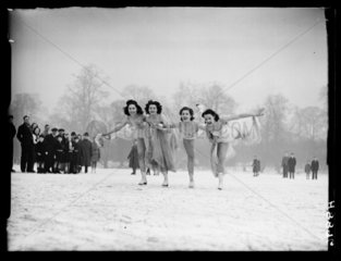 Ice skating on the Serpentine  1940.