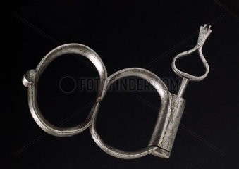 Iron handcuffs  1601-1830.