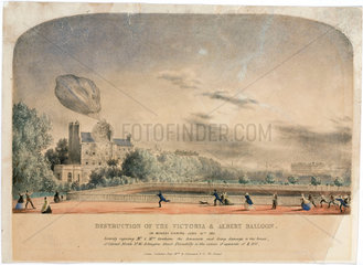 The destruction of the ‘Victoria & Albert’ balloon  16 June 1851.