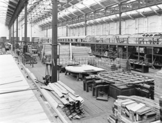 Wagon building at Newton Heath works  Greater Manchester  c 1927.