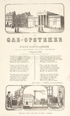 'The Gas-Lamp Lighter'  poster  1867.