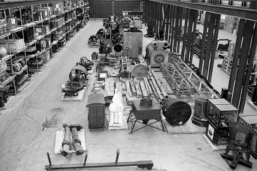 View of bays at the Science Museum’s Hayes Store  Middlesex  1972.