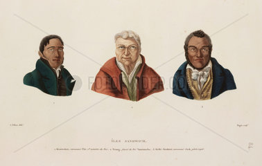 Sandwich Islands portraits  1817-1820.