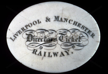 Liverpool & Manchester Railway Director's ticket  c 1870s.