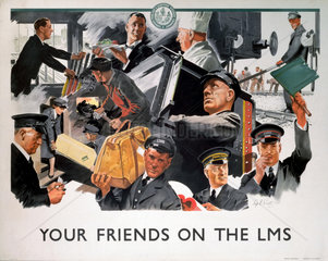 ‘Your Friends on the LMS’  LMS poster  1946.