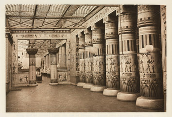 Egyptian interior  the Crystal Palace  Sydenham  London  1911.