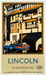 ‘The Glory Hole  Lincoln’  LNER poster  1927.