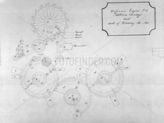 Design drawing of Difference Engine No 2  1847.