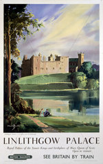 ‘Linlithgow Palace’  BR (ScR) poster  1963.