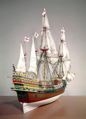 Elizabethan galleon ‘Elizabeth Jonas’  c 1600.