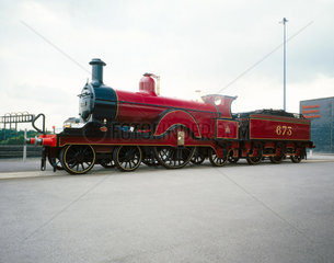 MR 4-2-2 steam locomotive no 673  1897. Thi