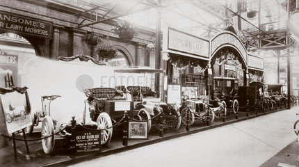 Charles S Rolls & Co's stand at Britain's first motor show  Crystal Palace  1903.