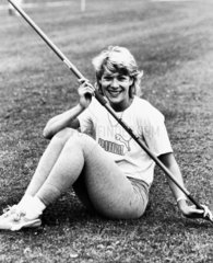 Shirley Strong  British athlete  c 1980s.