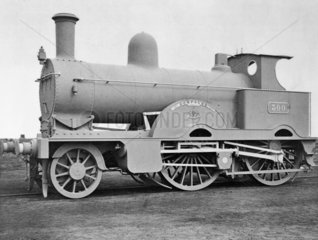 Two photographs of Webb's compound locomoti
