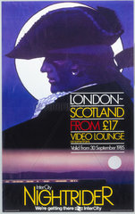 InterCity Nightrider  BR(CAS) poster  1985.