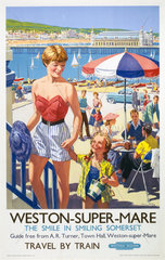 'Weston-Super-Mare'  BR poster  1952.