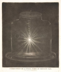 ‘Combustion of a Steel Wire in Oxygen Gas’  1809.