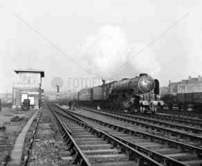 Yorkshire Pullman  Doncaster  South Yorkshire  9 January 1961.