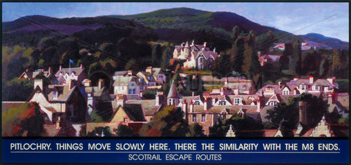 'Pitlochry...’  Scotrail poster  1996.
