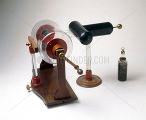 An electrostatic machine with accessory apparatus  1780.