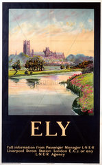 ‘Ely’  LNER poster  1923-1947.