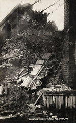 Railway accident at Penistone Viaduct  South Yorkshire  1916.