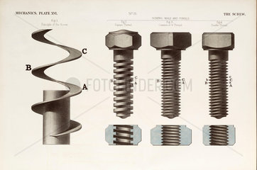 Screws and threads  1842-1846.