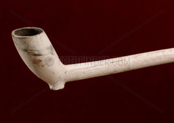 Clay tobacco pipe  1730-1770.