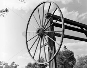 Old wheel  1951. The wheel is at Santon on