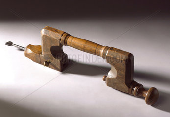 Wooden carpenter’s brace  c 1800.