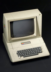 Apple II desktop computer and monitor  1977.