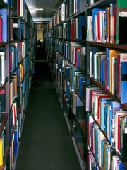 Book stacks  Imperial College and Science Museum library  March 1999.