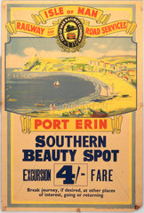 'Port Erin  Southern Beauty Spot'  poster