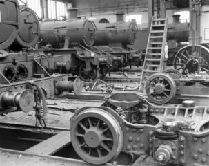 Locomotive workshop at Old Oak Common  Lond