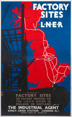 'Factory Sites on the LNER'  LNER poster  1923-1947.