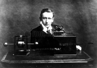 Gugliemo Marconi  Italian radio pioneer  c 1900.