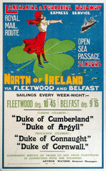‘North of Ireland’  LYR poster  1895-1910.
