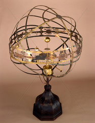 Large orrery with eight-day clock by Charles Butcher  1733.