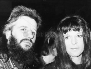 Ringo Starr and wife Maureen  March 1972.