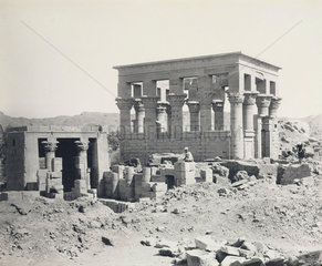 Ancient Egyptian temple  c 1900.