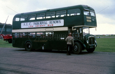 Green double decker bus  1962-1967.