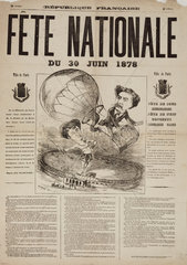 ‘National Fete’  France  30 June 1878.