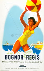 ‘Bognor Regis’  BR poster  c 1950s.