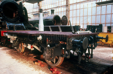GWR hand crane and runner wagon  no WR537